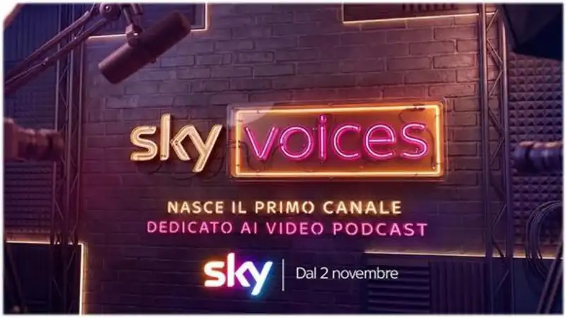 Nasce Sky Voices, un canale tutto dedicato ai video podcast
